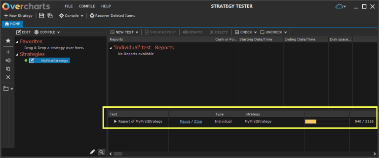 Strategy Tester - Trading System Backtesting - Overcharts Help Center